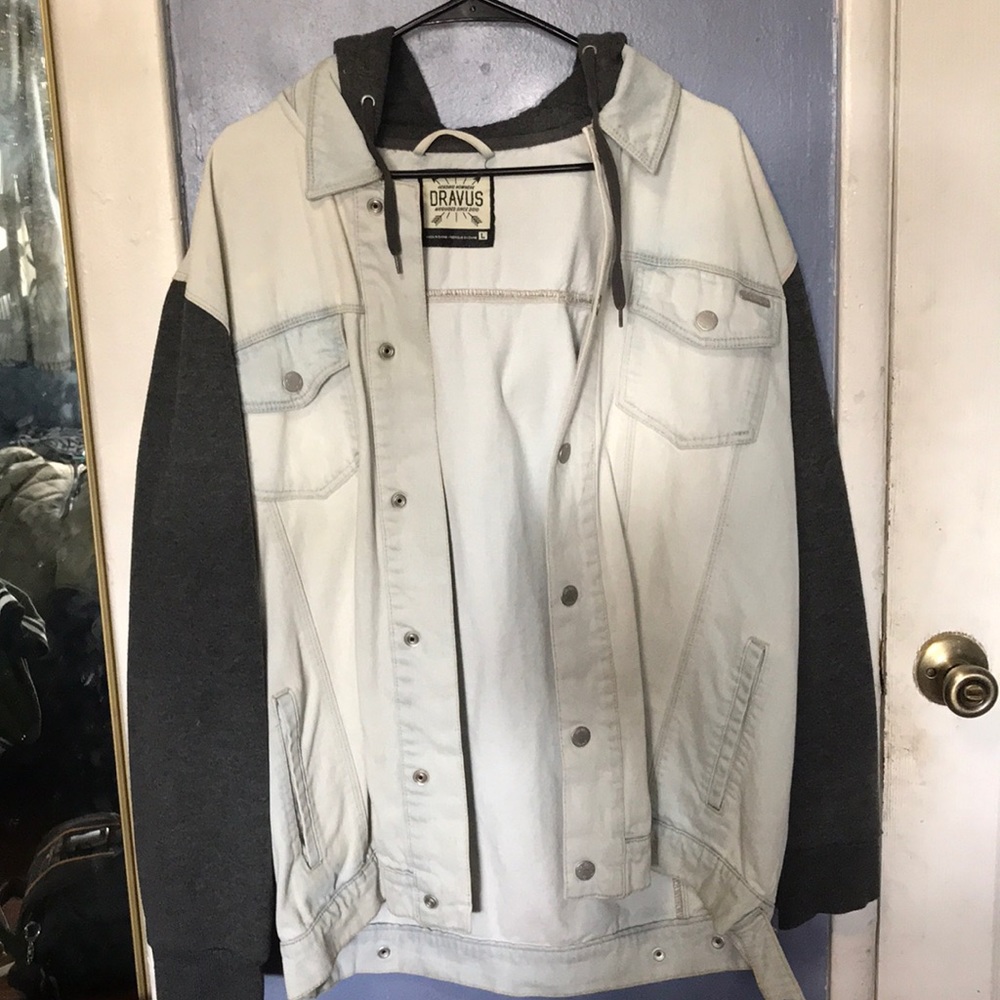 Hooded jean jacket